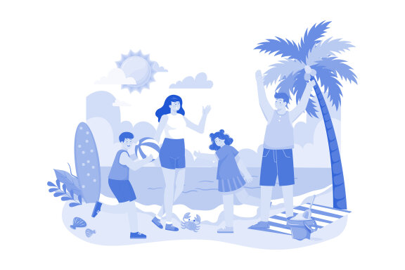 M586_Summer Holiday Illustration Pack
