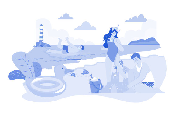 M586_Summer Holiday Illustration Pack