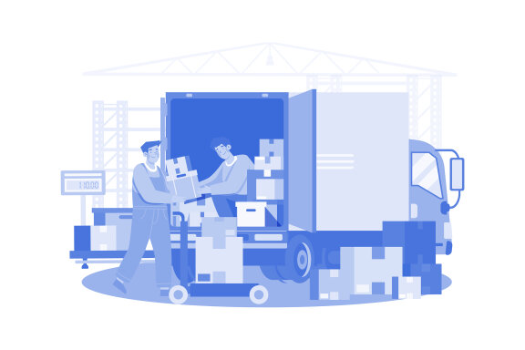 M582_Delivery Service Illustration Pack