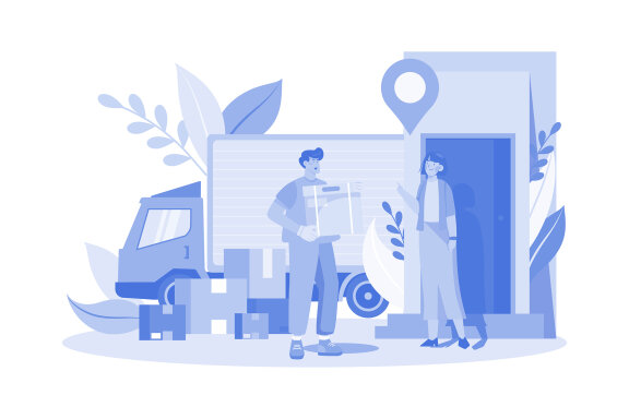 M582_Delivery Service Illustration Pack