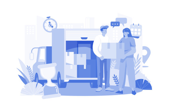 M582_Delivery Service Illustration Pack