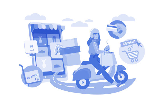 M582_Delivery Service Illustration Pack