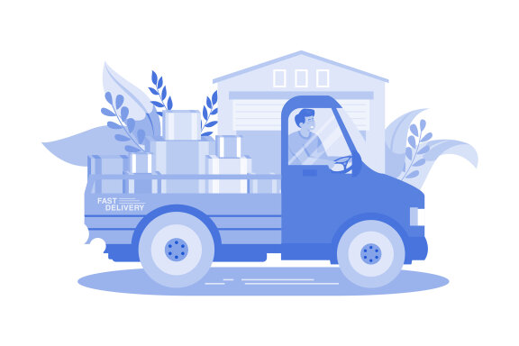 M582_Delivery Service Illustration Pack