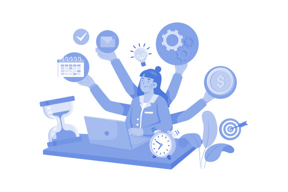 M574_Remote Working Illustration Pack