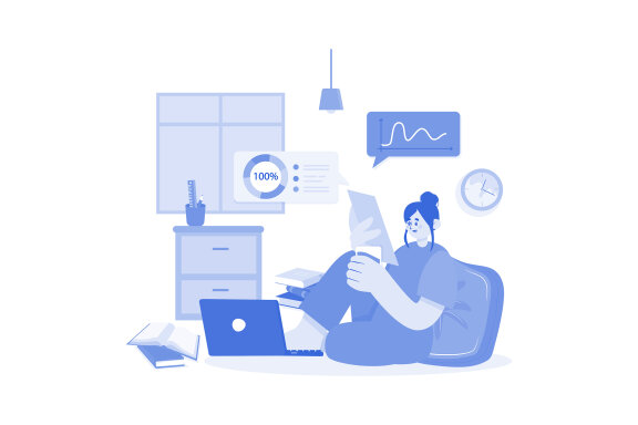 M573_Work From Home Illustration Pack