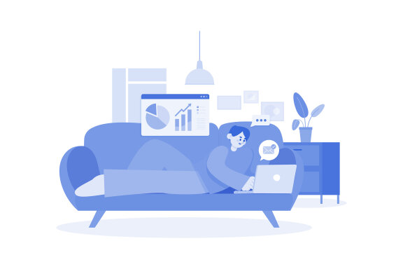 M573_Work From Home Illustration Pack