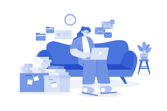 M573_Work From Home Illustration Pack