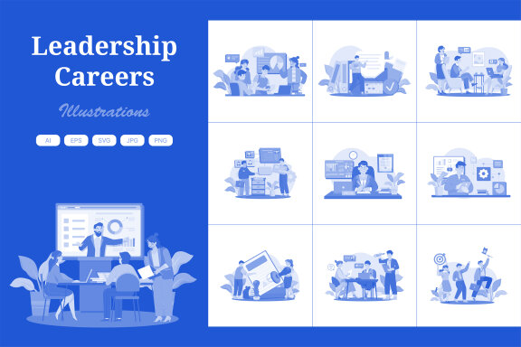 M570_Leadership Careers Illustration Pack
