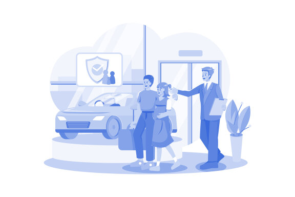 M559_Car Dealership Illustration Pack