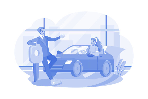 M559_Car Dealership Illustration Pack