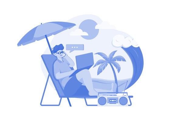 M557_Remote Work Illustration Pack