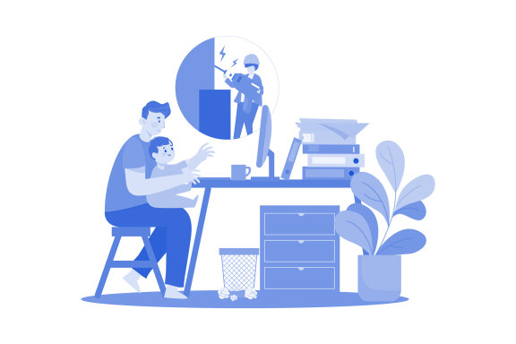 M553_Remote Work Illustration Pack 2