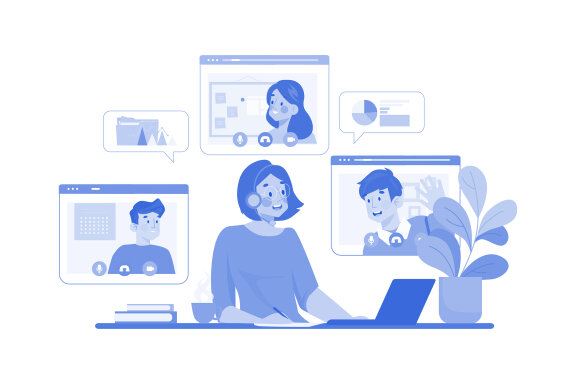 M553_Remote Work Illustration Pack 2