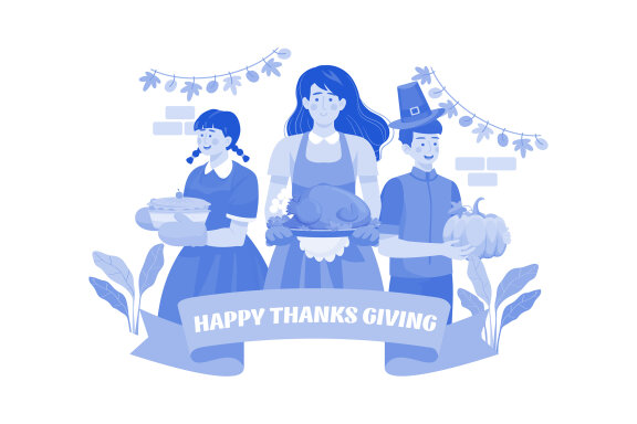 M547_ Thanksgiving Day Illustration Pack