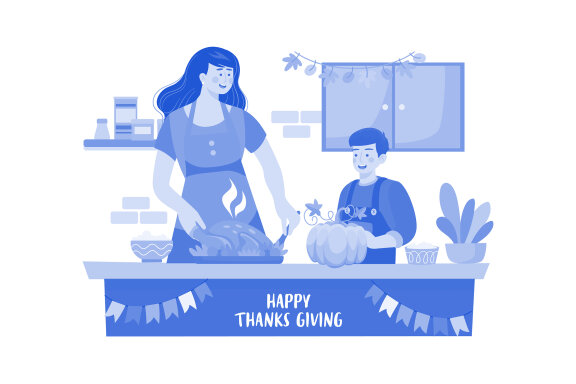 M547_ Thanksgiving Day Illustration Pack