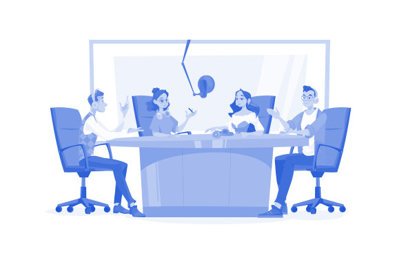 M536_Live Stream & Podcast Illustration Pack