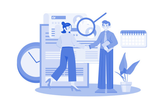 M528_Interview & Hiring Illustration Pack