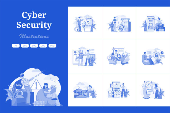 M524_Cyber Security Illustration Pack
