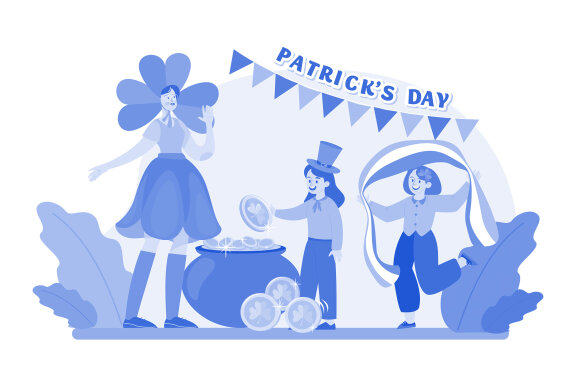 M512_St. Patrick’s Day Illustration Pack