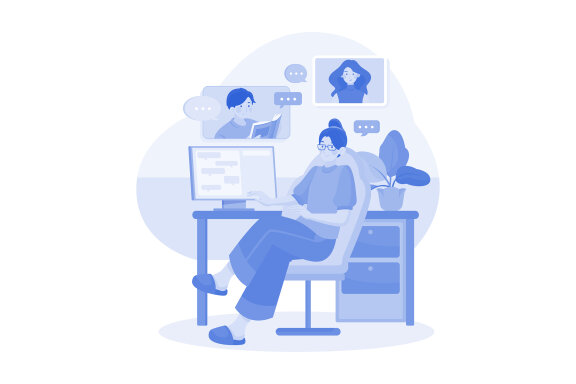 M508_Remote Working Illustration Pack