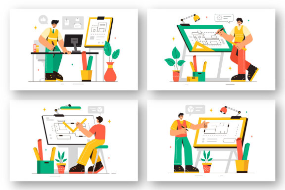 9 Drafting Working Illustration