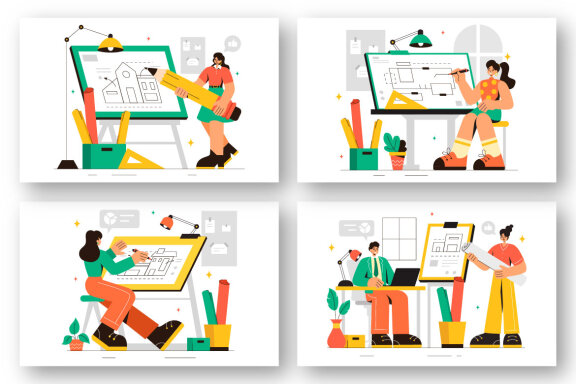 9 Drafting Working Illustration