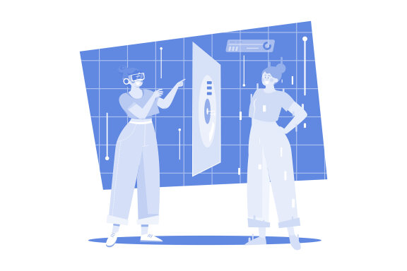 M504_Digital Metaverse Illustration Pack