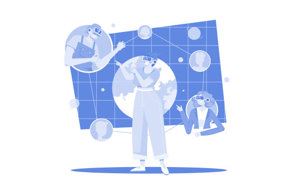 M504_Digital Metaverse Illustration Pack