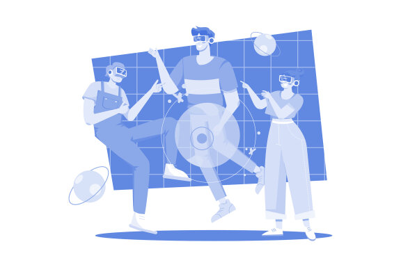 M504_Digital Metaverse Illustration Pack