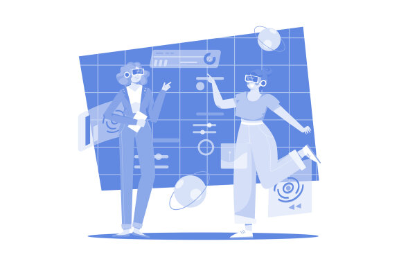 M504_Digital Metaverse Illustration Pack
