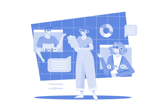 M504_Digital Metaverse Illustration Pack