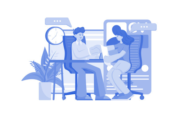 M502_Interview & Hiring Illustration Pack