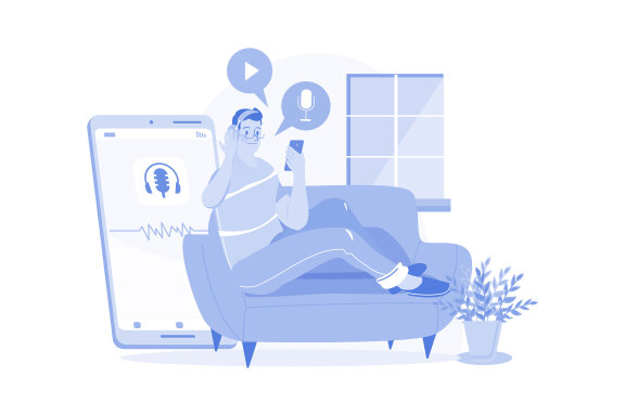 M498_Live Stream & Podcast Illustration Pack