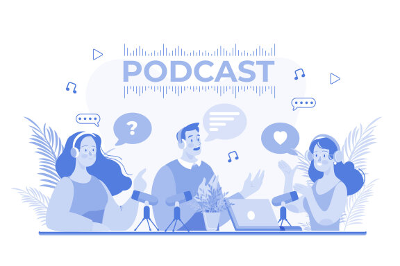 M498_Live Stream & Podcast Illustration Pack