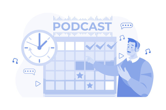 M498_Live Stream & Podcast Illustration Pack