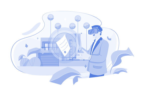 M490_Metaverse Technology Illustration Pack
