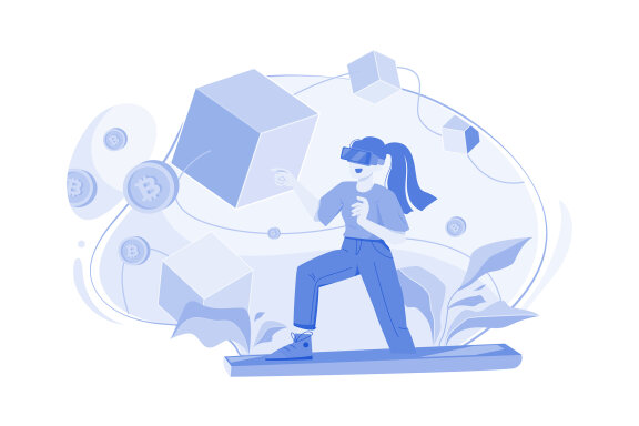 M490_Metaverse Technology Illustration Pack