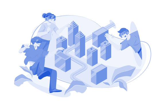 M490_Metaverse Technology Illustration Pack