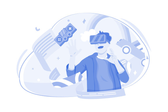 M490_Metaverse Technology Illustration Pack