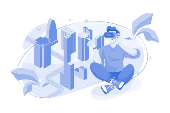 M490_Metaverse Technology Illustration Pack