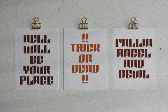 Malciq Horror Display Font