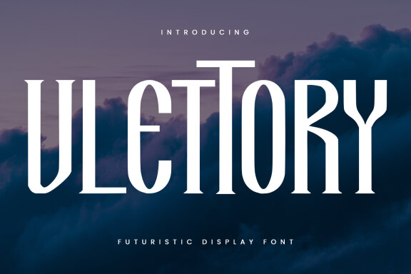 Vlettory Futuristic Display Font