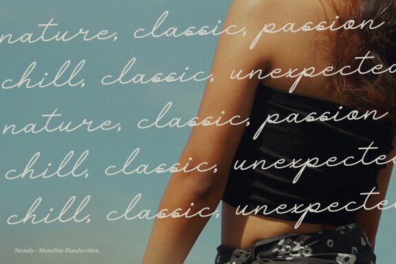 Nestaly | Monoline Script Handwritten