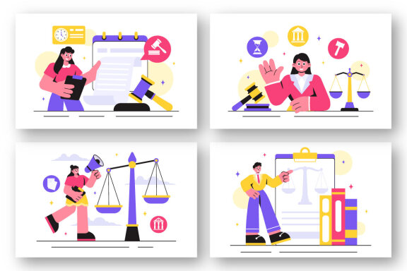14 Law Firm Services Illustration