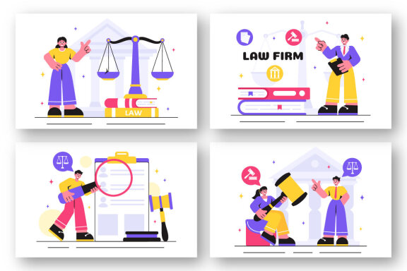 14 Law Firm Services Illustration