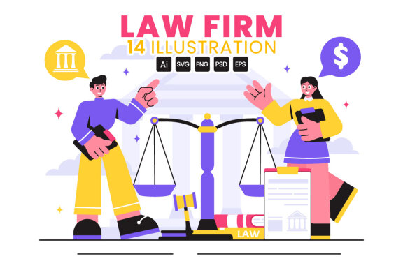 14 Law Firm Services Illustration