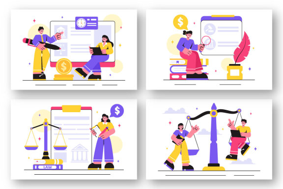 14 Law Firm Services Illustration