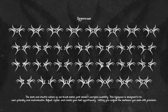 Regolax | Black Metal Font
