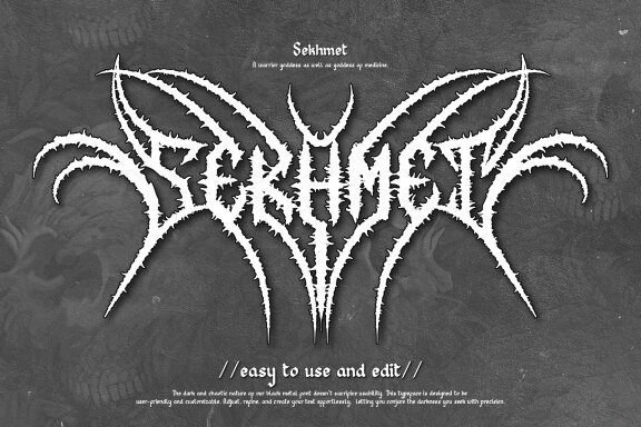 Regolax | Black Metal Font