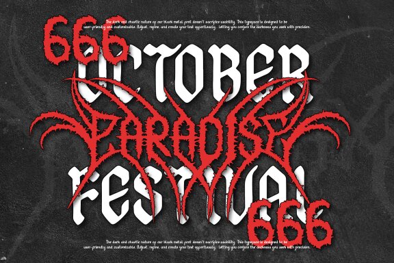 Regolax | Black Metal Font